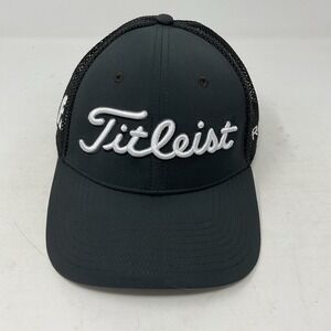 Titleist FJ Pro V1 Golf Black Ball Hat Mesh Snap Back Baseball Cap